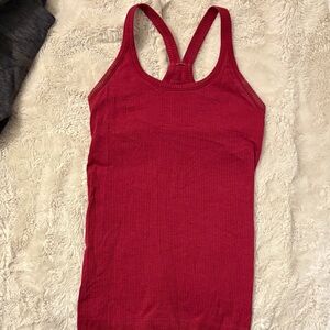 Lululemon Athletica Red Tank Top